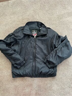 Vintage USA Olympic Black Windbreaker Jacket
